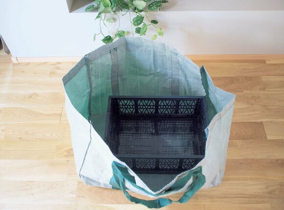 袋にコンテナボックス