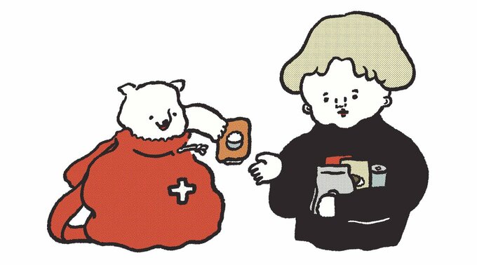 防災袋から食料