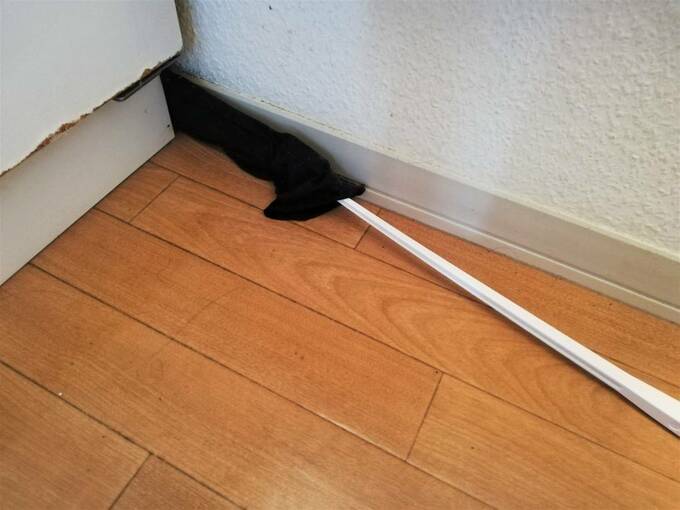 すき間お掃除用のスペアのモップ