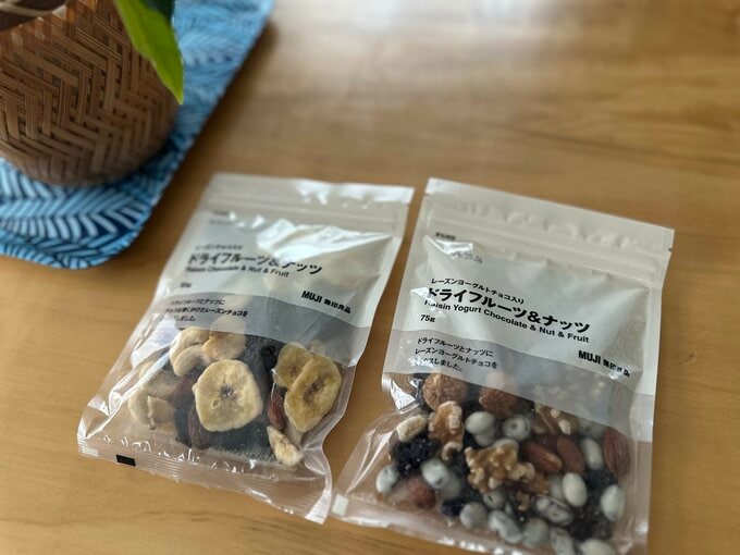 無印良品のドライフルーツ&ナッツ