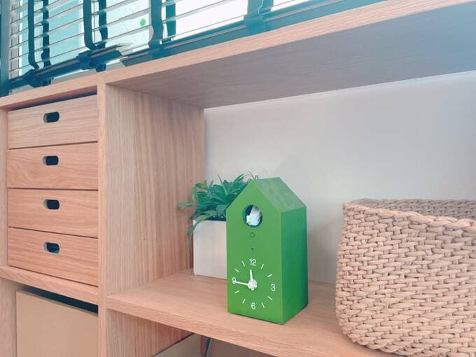 鳩時計グリーン