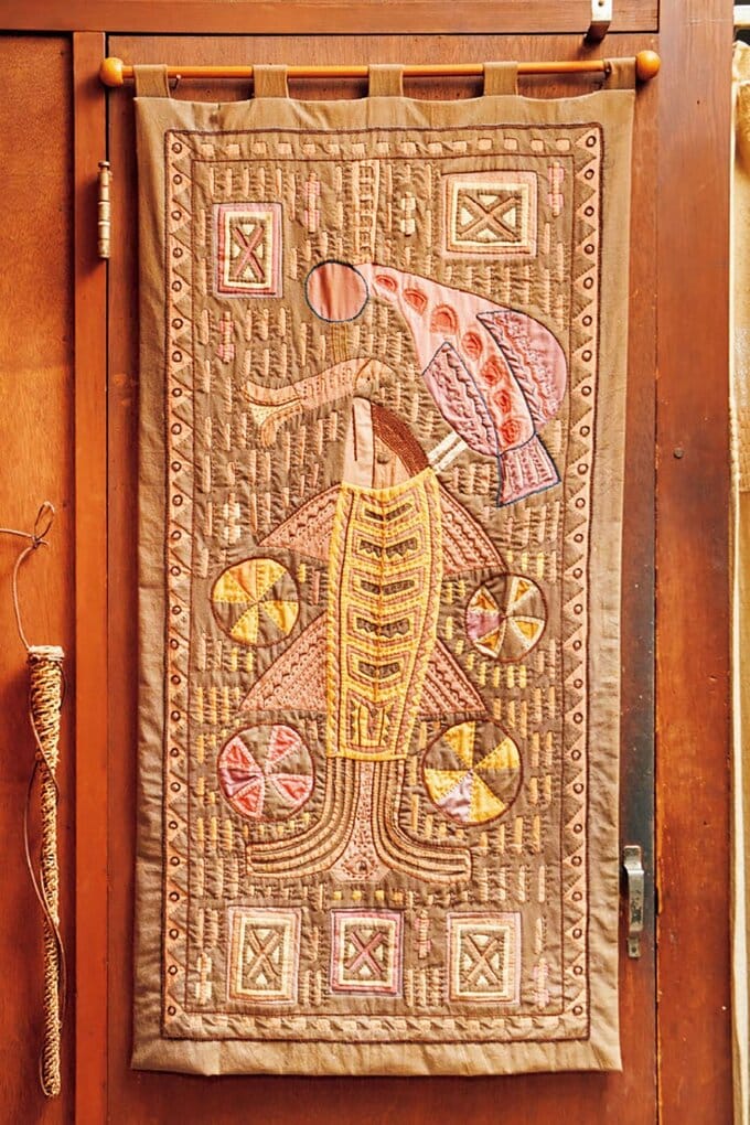 多良さんのモラ刺繍