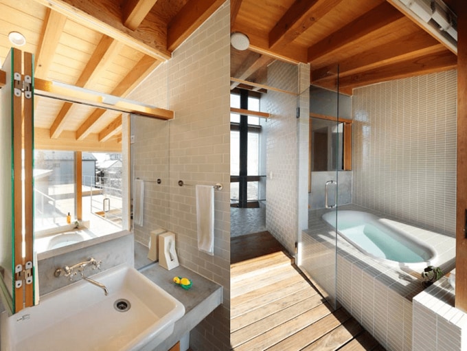 バスルームと洗面所