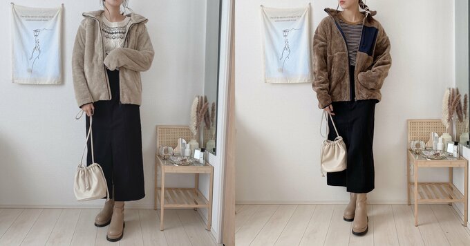 スカートと合わせてみました