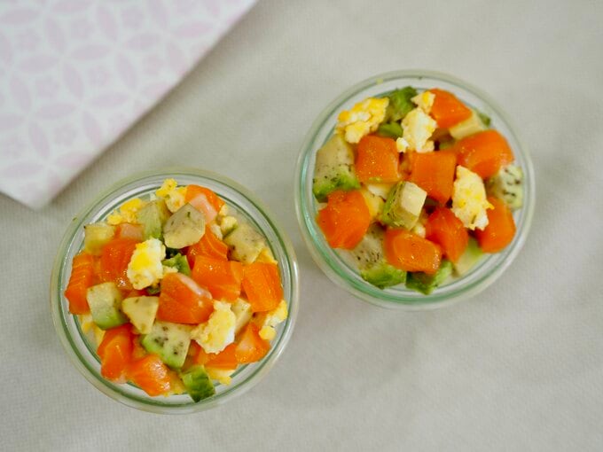 ちらし寿司を上から見た様子