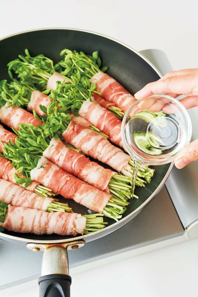 フライパンで蒸す