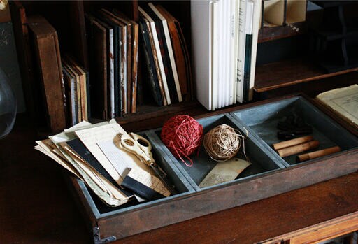 モルタル風仕切りボックス