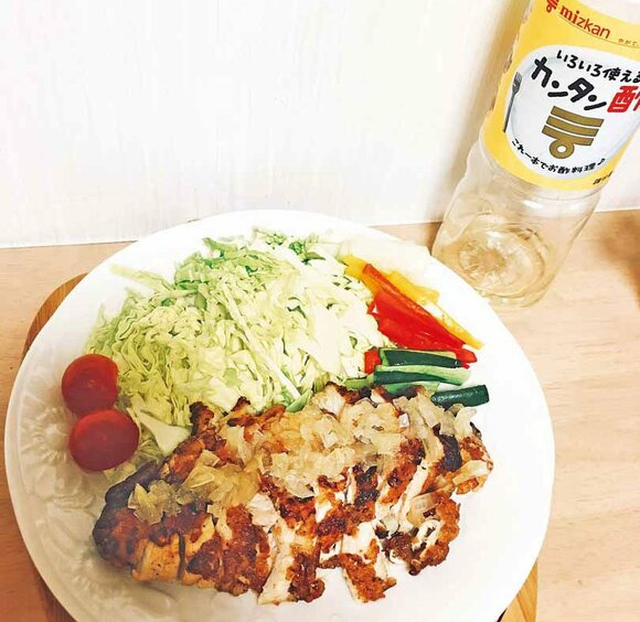 鶏の照り焼きも、味つけはこれだけ