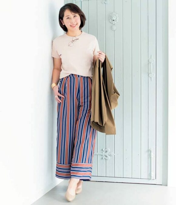 ストライプパンツ