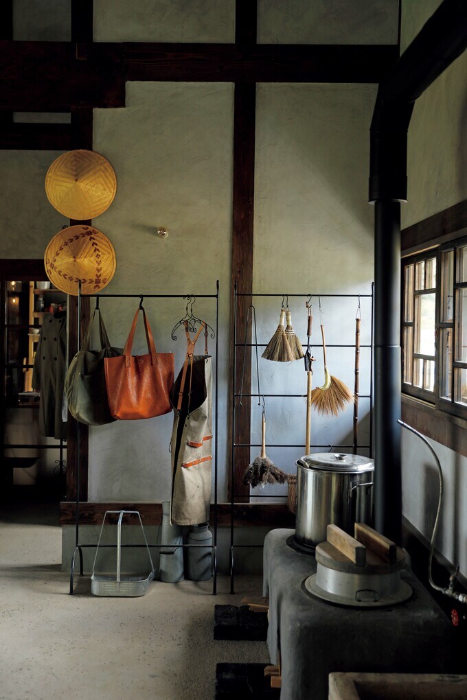 草木染に使うかまど