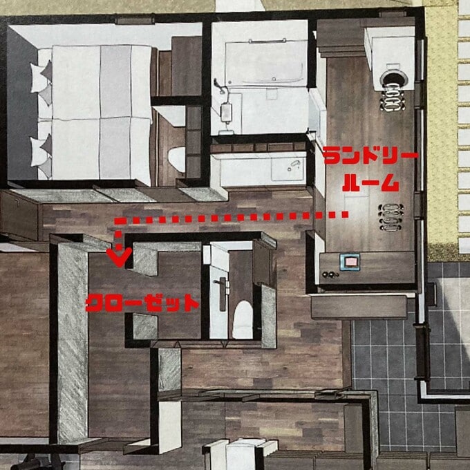 洗濯動線を重視