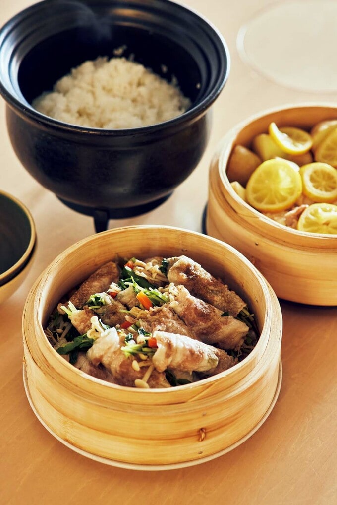 炊きたてのご飯と一緒にいただきます