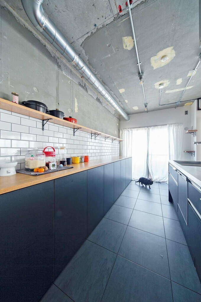 キッチンの背面