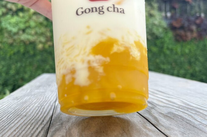 ゴンチャの新作の底面