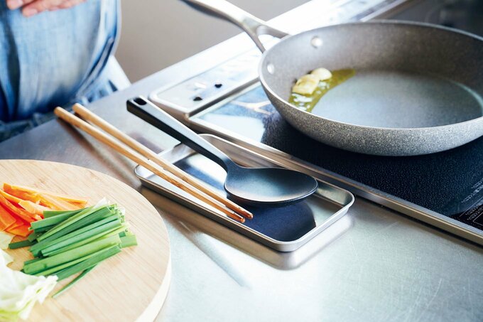 ステンレスバットと調理道具