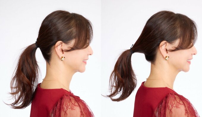 ひとつ結びの位置