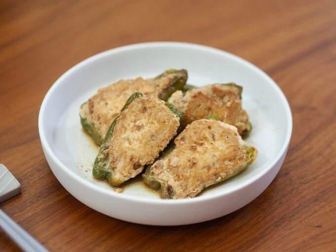 ピーマンの肉詰め