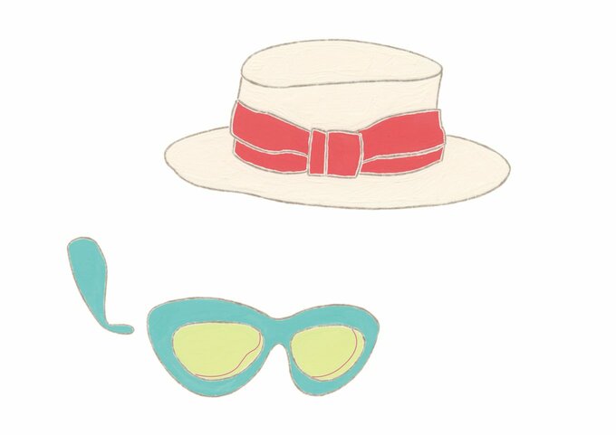 帽子とめがね画像