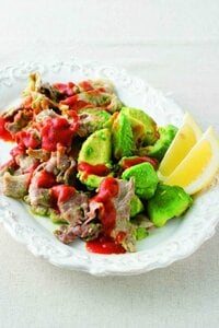 豚こまとアボカドのメキシカンソテー