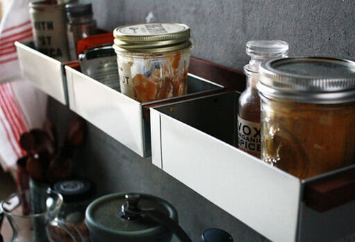 3連ボックスのウォールラック