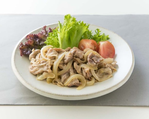 こま切れ肉のもっちり豚しょうが焼き
