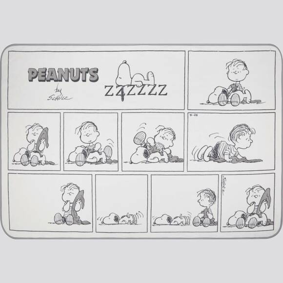 漫画コマスヌーピーブランケット