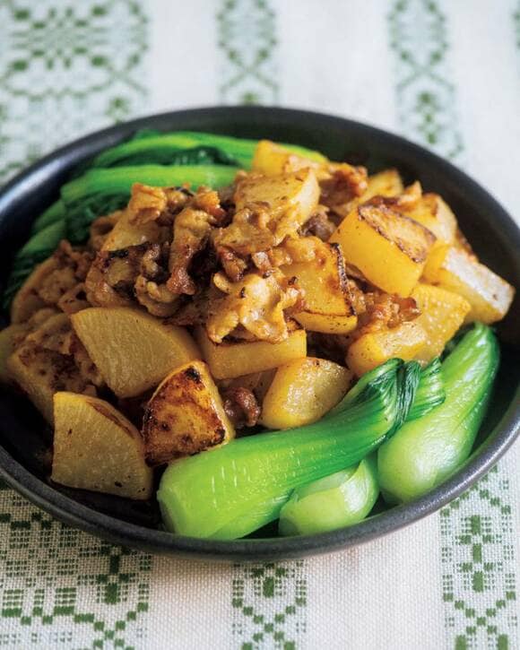 豚バラと大根のみそ炒め