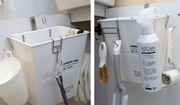 洗面台下の開き戸の収納力がアップ