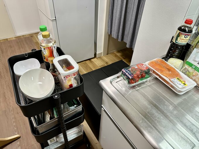 作業台が狭いキッチン
