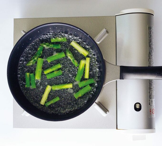 フライパンに野菜