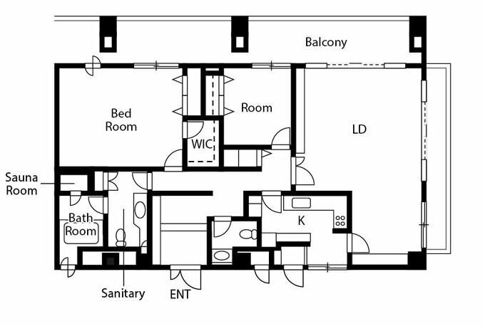 リノベーション前の間取り図