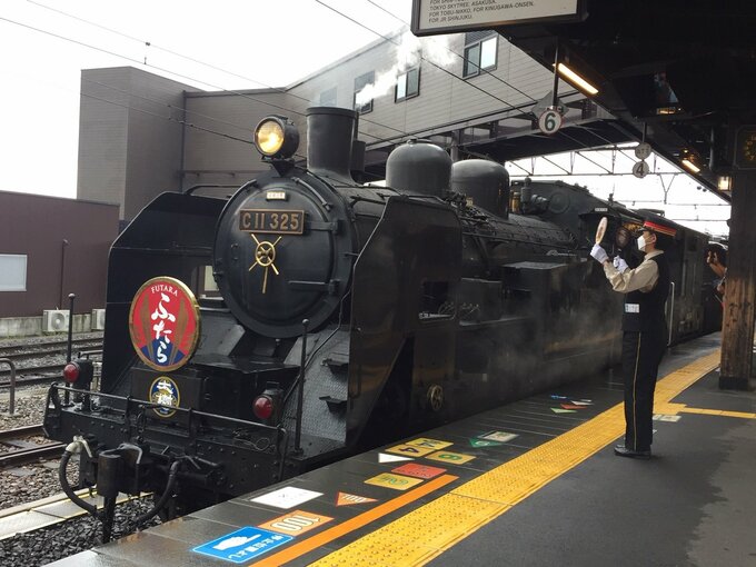 鬼怒川温泉への旅程表を作っていて、蒸気機関車に乗れることを発見。レトロでよかった