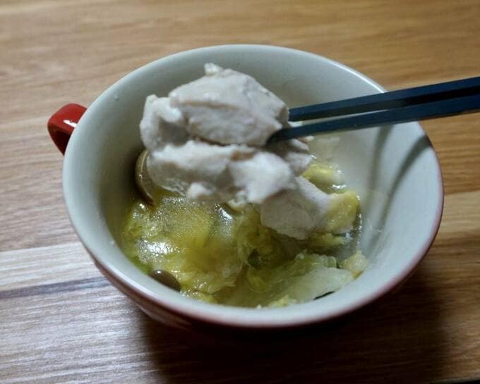 鶏胸肉の鍋