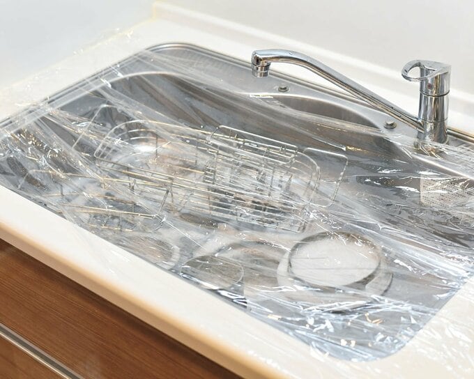 ラップをかけてにおいを軽減