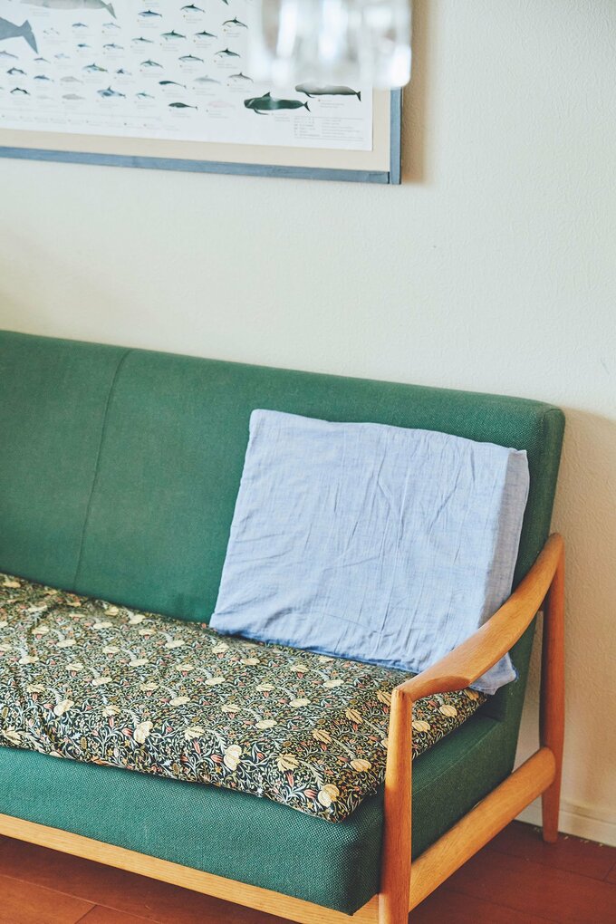 ソファとクッション