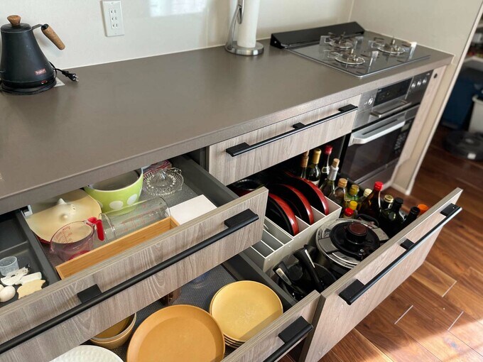 キッチン収納の様子