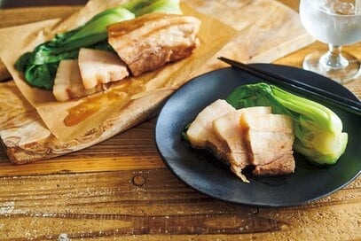 電子レンジで簡単「ガーリックチャーシュー」。余熱調理でしっとりやわらか