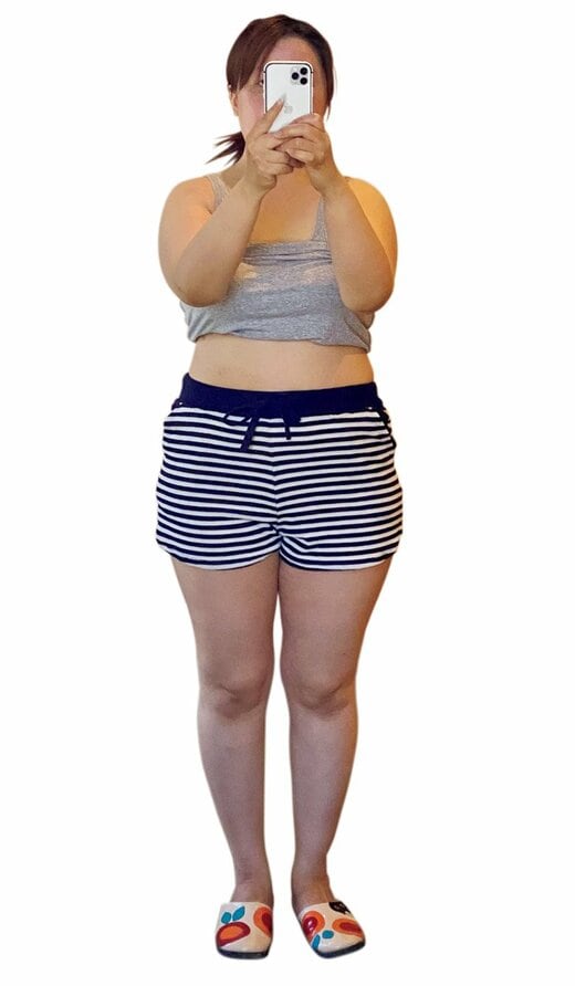 脂肪とむくみで全身パンパンのねこくらりえさん