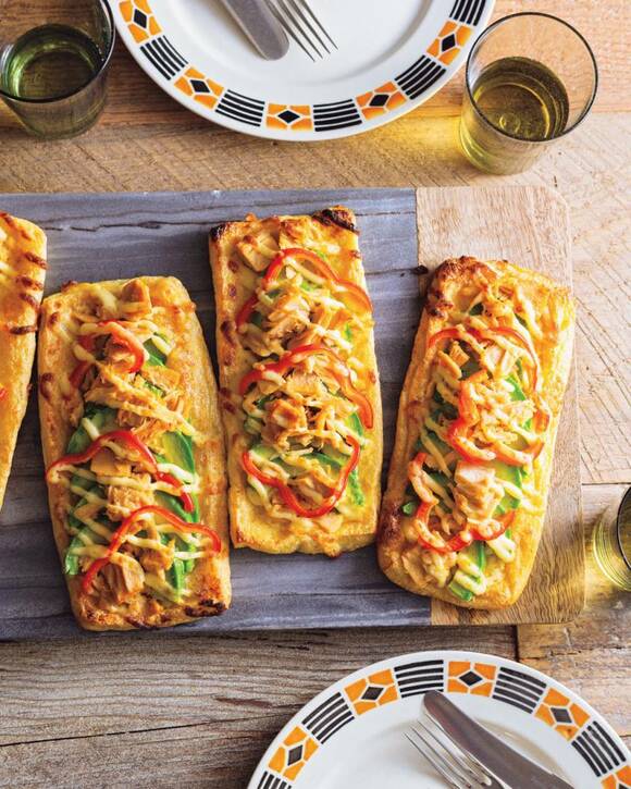 油揚げのツナマヨピザ