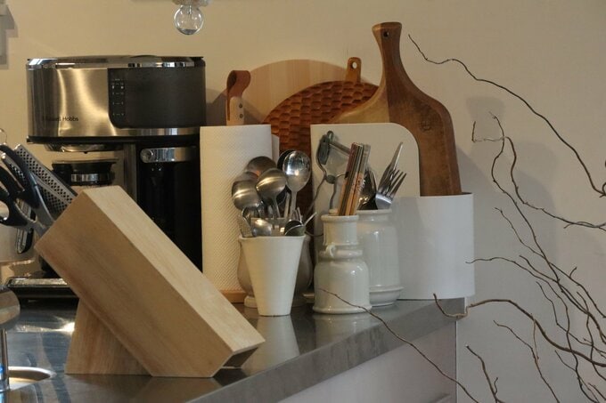 カトラリーを立てて収納