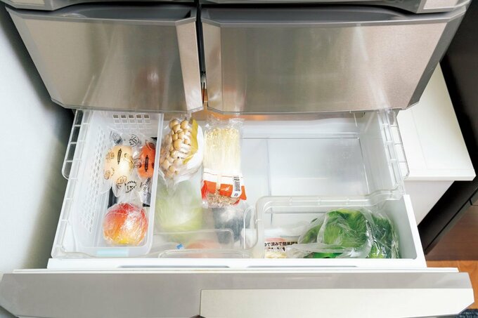 冷蔵庫の引き出し