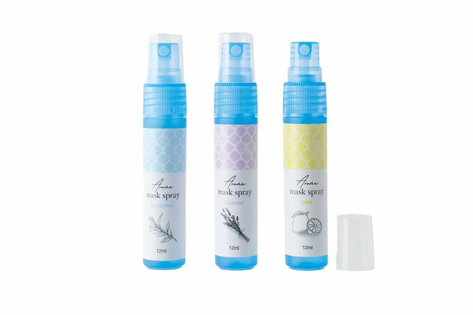 マスクにアロマ除菌スプレー3本