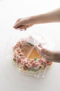 豚肉とモヤシのショウガ炒め“風”