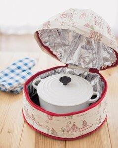 保温カバーで余熱調理