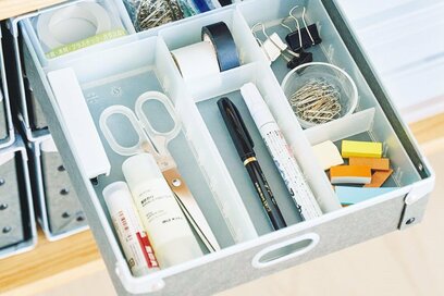 無印良品マニアの引き出しの中身。収納トレーがきっちり収まる神業テク