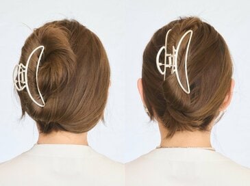 50代、崩れない「まとめ髪」の鉄則。クリップ1つでも髪が落ちてこない