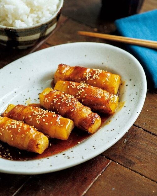 豚巻き大根のさっぱり照り焼き