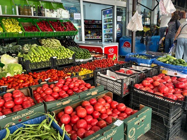 海外の野菜売り場