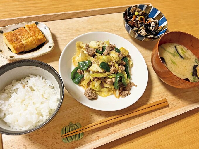 ピーマンなど炒めもの