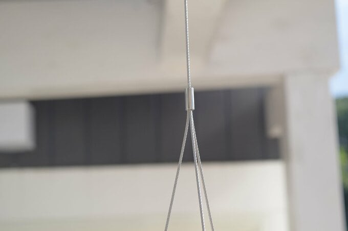 KINTOのつるせるプラントポットのワイヤー部分